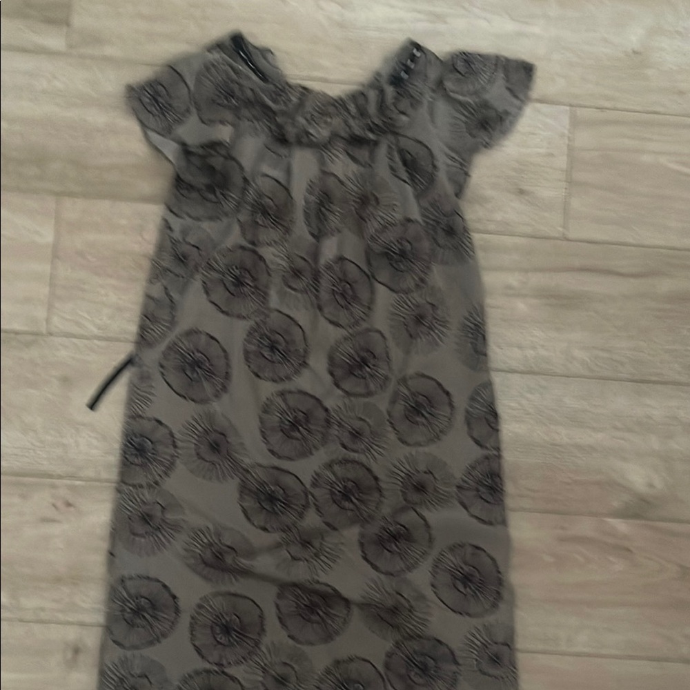 Gray and Black Casual Dress